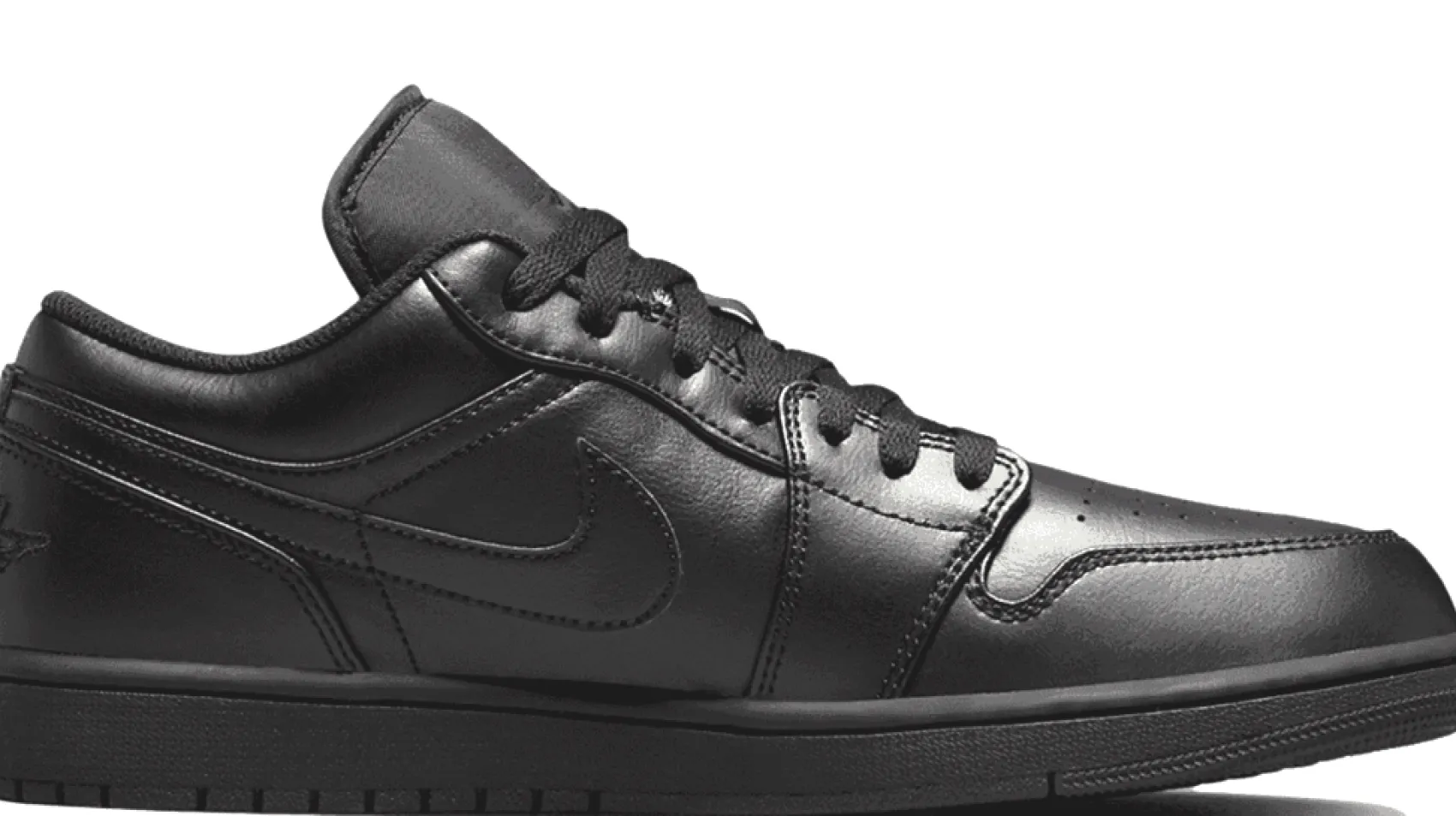 Sneaker|Sneaker|nike Air Jordan 1 Low in Übergrößen Schwarz