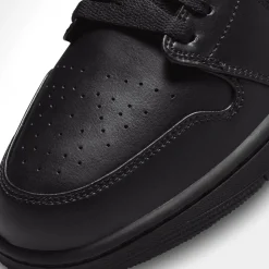 Sneaker|Sneaker|nike Air Jordan 1 Low in Übergrößen Schwarz