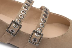 Ballerinas|Horsch Schuhe Ballerina in Übergrößen Beige