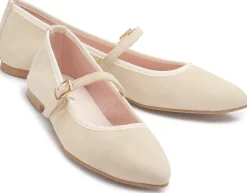 Ballerinas|Horsch Schuhe Ballerina in Übergrößen Beige