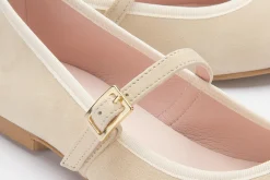 Ballerinas|Horsch Schuhe Ballerina in Übergrößen Beige