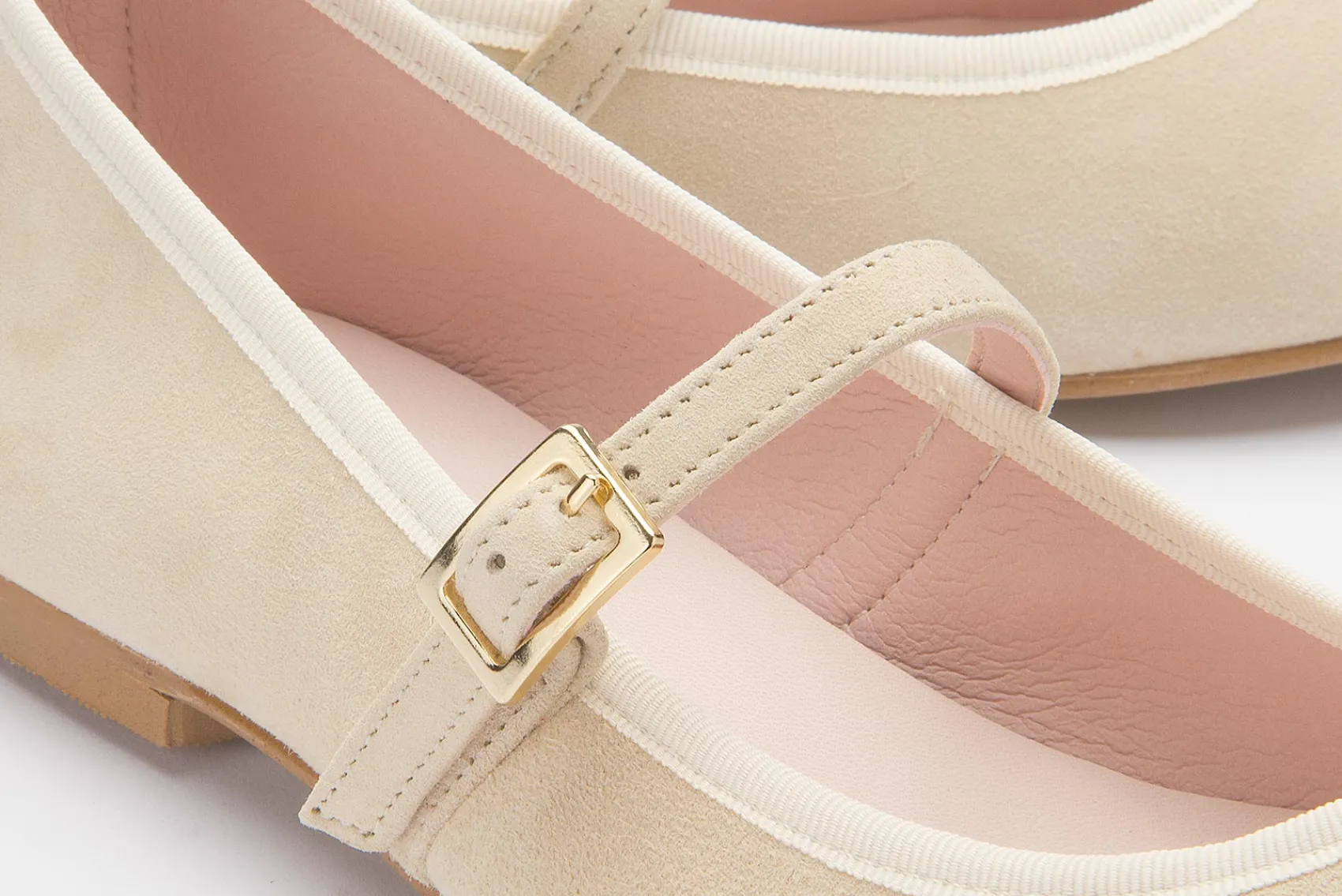 Ballerinas|Horsch Schuhe Ballerina in Übergrößen Beige