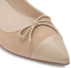 Ballerinas|Horsch Schuhe Ballerina in Übergrößen Beige