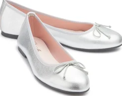 Ballerinas|Horsch Schuhe Ballerina in Übergrößen Silber