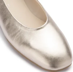 Ballerinas|Gabor Ballerina in Übergrößen Gold
