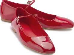 Ballerinas|Horsch Schuhe Ballerina in Übergrößen Rot