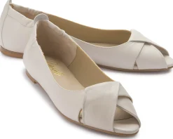 Ballerinas|Horsch Schuhe Ballerina in Übergrößen Beige