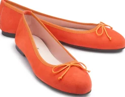 Ballerinas|Horsch Schuhe Ballerina in Übergrößen Orange