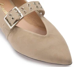 Ballerinas|Horsch Schuhe Ballerina in Übergrößen Beige