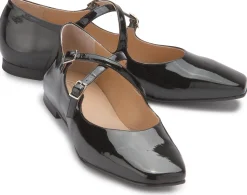 Ballerinas|Horsch Schuhe Ballerina in Übergrößen Schwarz