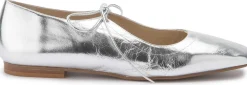 Ballerinas|Horsch Schuhe Ballerina in Übergrößen Silber
