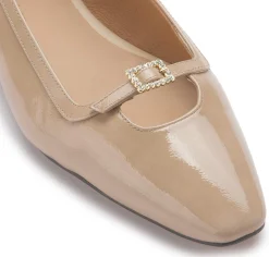 Ballerinas|Horsch Schuhe Ballerina in Übergrößen Beige