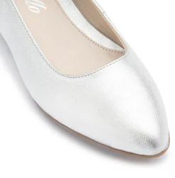 Ballerinas|Horsch Schuhe Ballerina in Übergrößen Silber