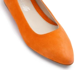 Ballerinas|Horsch Schuhe Ballerina in Übergrößen Orange