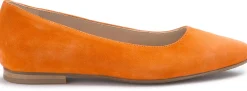 Ballerinas|Horsch Schuhe Ballerina in Übergrößen Orange