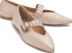 Ballerinas|Horsch Schuhe Ballerina in Übergrößen Beige