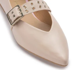 Ballerinas|Horsch Schuhe Ballerina in Übergrößen Beige