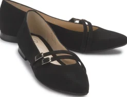 Ballerinas|Horsch Schuhe Ballerina in Übergrößen Schwarz