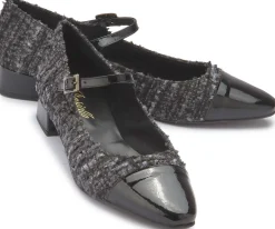 Ballerinas|Horsch Schuhe Ballerina in Übergrößen Grau