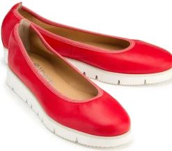 Ballerinas|Horsch Schuhe Ballerina in Untergrößen Rot