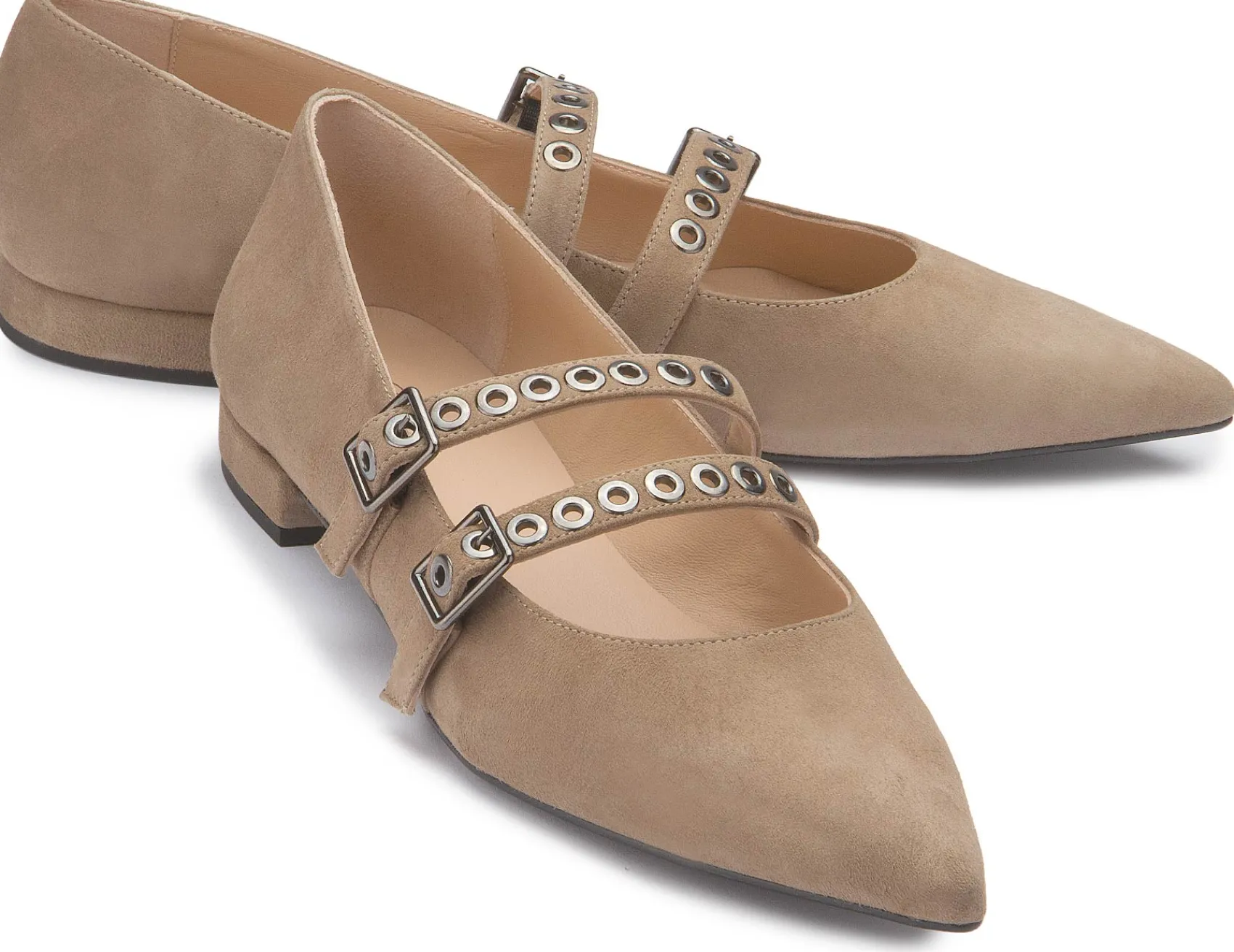 Ballerinas|Horsch Schuhe Ballerina in Untergrößen Beige