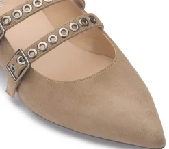 Ballerinas|Horsch Schuhe Ballerina in Untergrößen Beige