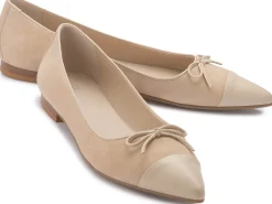 Ballerinas|Horsch Schuhe Ballerina in Untergrößen Beige
