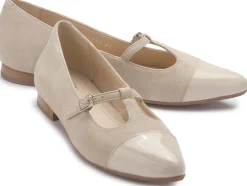 Ballerinas|Horsch Schuhe Ballerina in Untergrößen Beige
