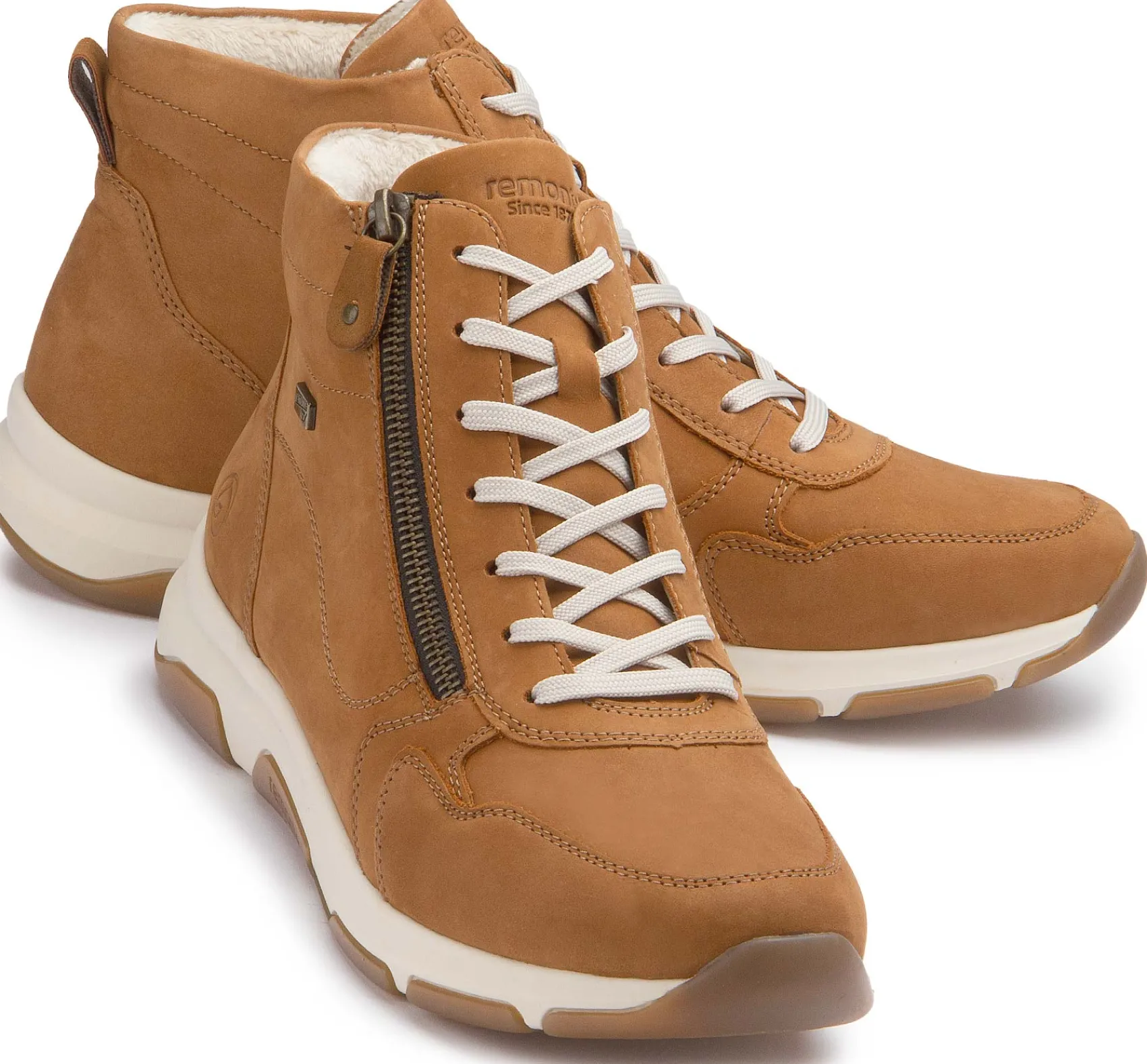 Stiefeletten|Schnürschuhe|Remonte Boot in Übergrößen Braun