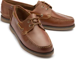 Schnürschuhe|Bootsschuhe|Horsch Schuhe Bootsschuh in Übergrößen Braun