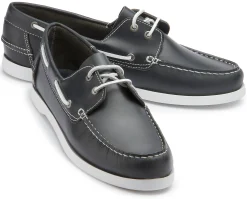 Schnürschuhe|Bootsschuhe|Horsch Schuhe Bootsschuh in Übergrößen Blau