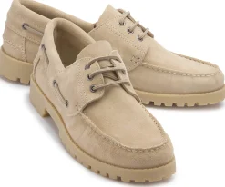 Schnürschuhe|Bootsschuhe|Horsch Schuhe Bootsschuh in Übergrößen Beige