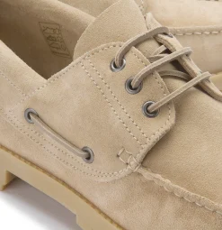 Schnürschuhe|Bootsschuhe|Horsch Schuhe Bootsschuh in Übergrößen Beige
