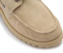 Schnürschuhe|Bootsschuhe|Horsch Schuhe Bootsschuh in Übergrößen Beige