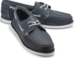 Schnürschuhe|Bootsschuhe|Horsch Schuhe Bootsschuh in Übergrößen Blau