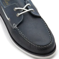 Schnürschuhe|Bootsschuhe|Horsch Schuhe Bootsschuh in Übergrößen Blau