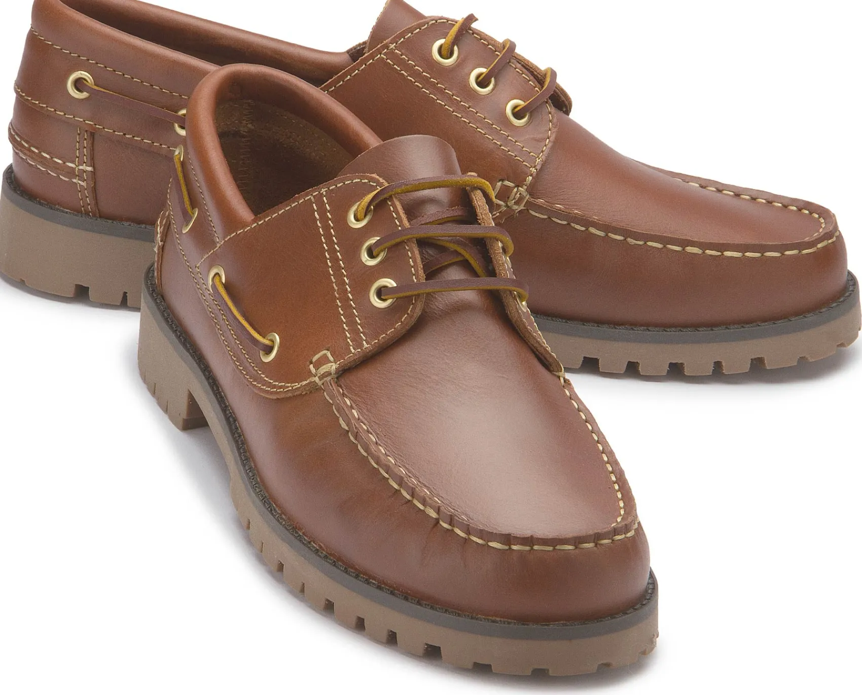 Schnürschuhe|Bootsschuhe|Horsch Schuhe Bootsschuh in Übergrößen Braun