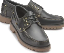 Schnürschuhe|Bootsschuhe|Horsch Schuhe Bootsschuh in Übergrößen Blau