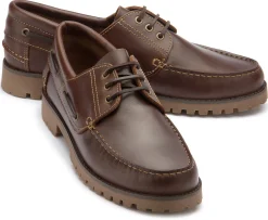 Schnürschuhe|Bootsschuhe|Horsch Schuhe Bootsschuh in Übergrößen Braun