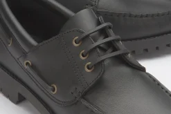 Schnürschuhe|Bootsschuhe|Horsch Schuhe Bootsschuh in Übergrößen Schwarz