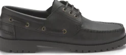 Schnürschuhe|Bootsschuhe|Horsch Schuhe Bootsschuh in Übergrößen Schwarz