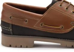 Schnürschuhe|Bootsschuhe|Horsch Schuhe Bootsschuh in Übergrößen Blau