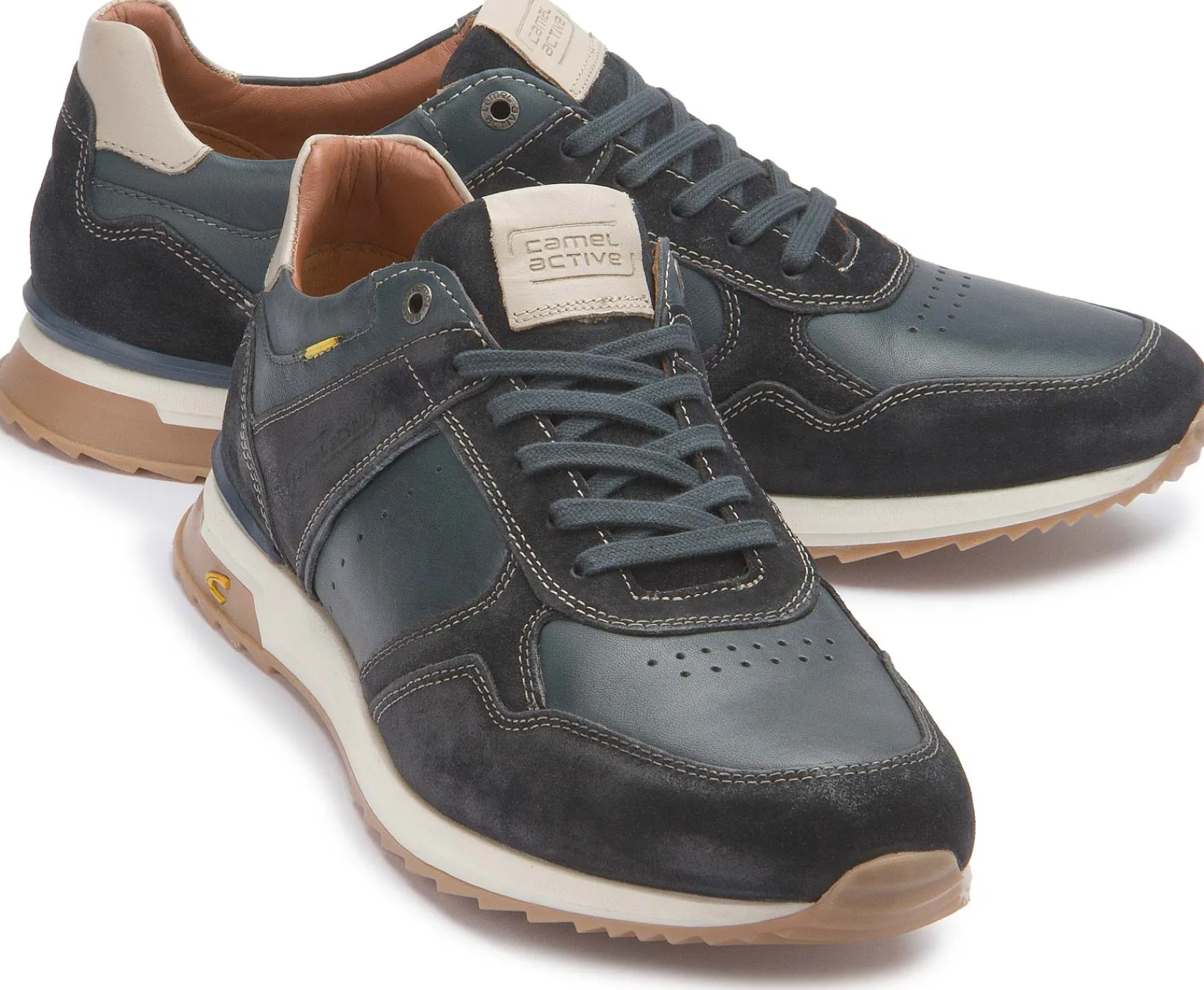 Schnürschuhe|Camel Active Sneaker in Übergrößen Blau
