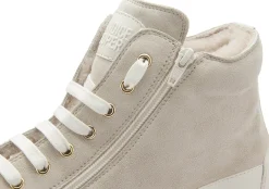 Stiefeletten|Sneaker|Candice Cooper High-Top-Sneaker in Übergrößen Weiß
