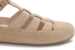 Sandalen|Candice Cooper Sandale in Übergrößen Beige