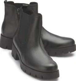Stiefeletten|Gabor Chelsea Boot in Übergrößen Schwarz