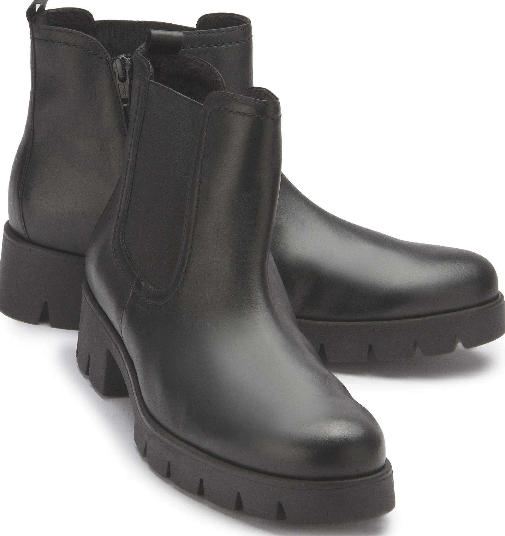 Stiefeletten|Gabor Chelsea Boot in Übergrößen Schwarz