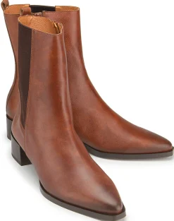 Stiefeletten|Horsch Schuhe Chelsea Boot in Übergrößen Braun