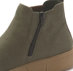 Stiefeletten|Remonte Chelsea Boot in Übergrößen Grün