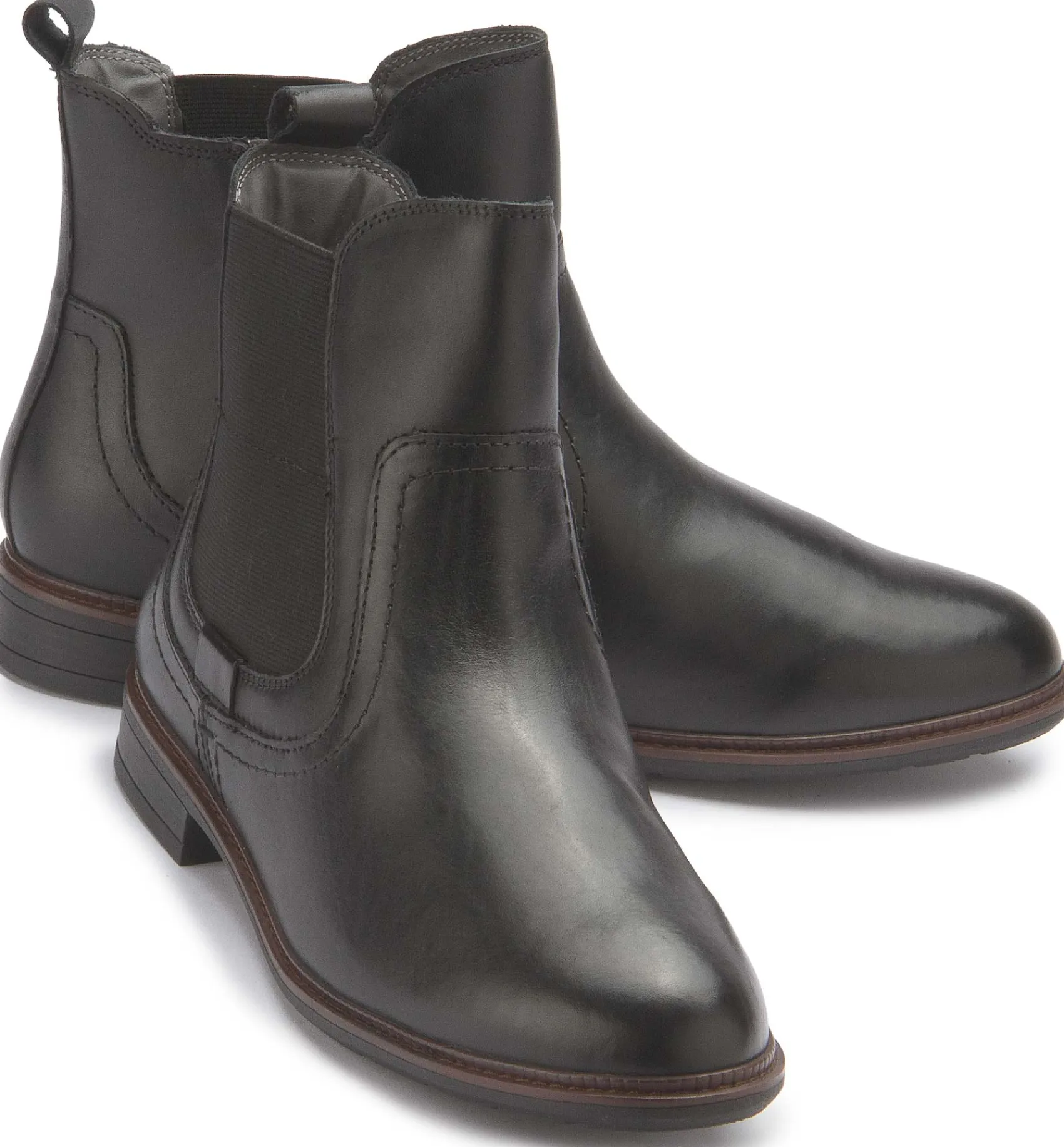 Stiefeletten|Tamaris Chelsea Boot in Übergrößen Schwarz